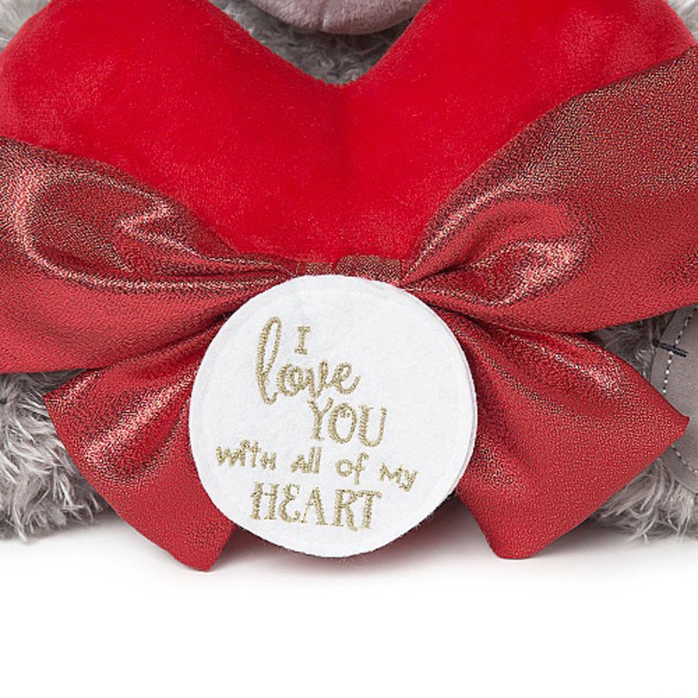 12" Padded Heart & Bow Me to You Bear Extra Image 1